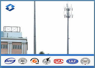 Pólo elétrico do serviço da telecomunicação da microonda, torres de comunicação sem fio quentes do aço Q420 do rolo