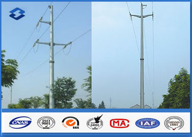 Linha de transmissão aérea Electric Power Polo com aço material Q345 Q456, Gr50 Gr65